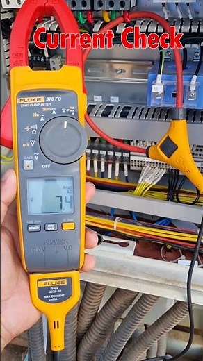 Clamp meter, Current check, measure current, fluke 376 FC #shorts