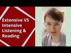 Extensive and Intensive listening and reading - what's the difference?