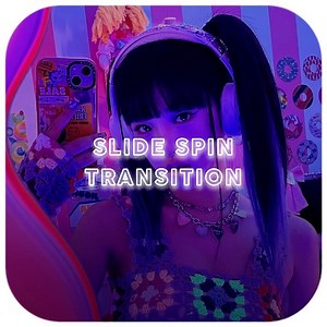 videostar presets and tutorials ☆ on Instagram: "spin slide transition everything is included except for cc :) tag me in your edits so I can see them!!