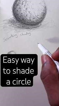 How to shade a circle #beginnerarttips #art #drawingtechniques