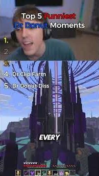 Top 5 Funniest Dr Donut Moments #minecraft #gaming #dreamsmp #hypixel #funny #memes #mcyt #twitch