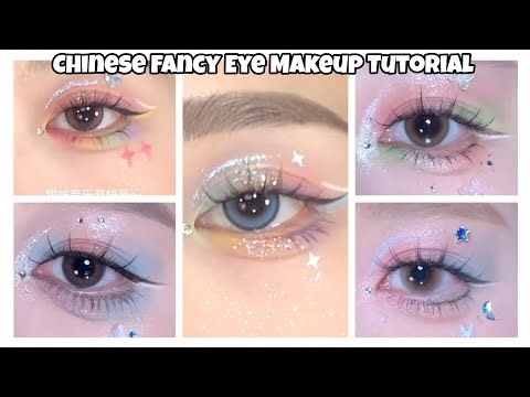 Chinese Fancy Eye Makeup Tutorial 💖 | thatglamworld