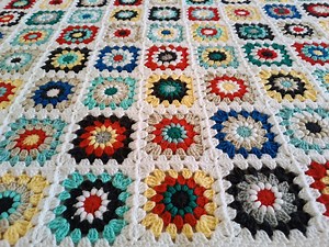 Granny Square Blanket - Etsy