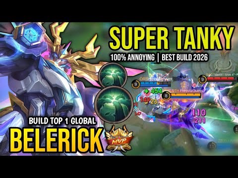 BELERICK BEST BUILD 2026 | BUILD TOP 1 GLOBAL BELERICK GAMEPLAY | MOBILE LEGENDS✓