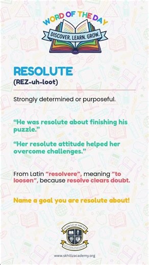 Skhillz Word of the Day: Resolute