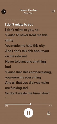 Billie Eilish Happier Than Ever Lyrics Clean