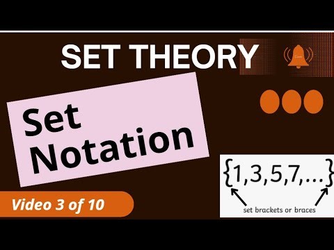 SET THEORY: Set Notation [Digital School - CCSCAT]