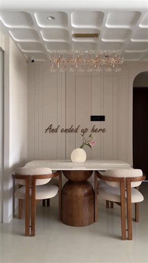 REKHA | Trusted Interior Design & Execution Brand on Instagram: "From Bare Shell to Beautiful Haven: The Rekha Interiors Transformation! ✨ We believe every space has the potential for greatness, and this project is a testament to that vision. Watch the magic unfold as we take this apartment from a rough construction site to a luxurious, serene, and functional living space. Key Design Highlights: • Soothing Palette: Neutral tones with rich, warm wooden accents. • Arch & Curves: Elegant, modern de