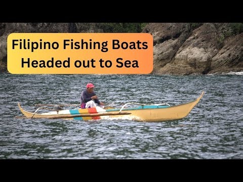 Small Fishing Boats Head Out to Sea | Life on the Philippine Coast