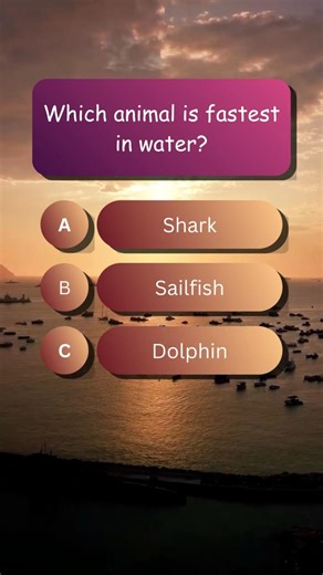 Which Fish Beats ALL Others In Speed? 🐟💨 #quiz #trivia #animals #shorts #tiktok