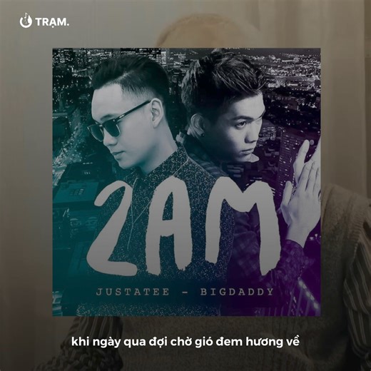 Sự kết hợp đặc biệt giữa JustaTee, BigDaddy và Salim trong 2AM đã tạo nên một bản hit ấn tượng, thu hút đông đảo người yêu nhạc ngay khi ra mắt. Sau 10 năm, ca khúc bất ngờ viral trở lại và nhận được nhiều sự yêu thích từ khán giả trẻ. 2AM nói về một tình yêu dang dở. Ca khúc nói về tâm trạng của một chàng trai khi người mình yêu thương ra đi, để lại cho anh những ký ức đẹp đẽ nhưng cũng đầy tiếc nuối. Mời các bạn cùng thưởng thức lại bản hit này để cảm nhận những giai điệu da diết và đầy cảm xú