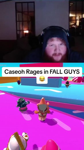 Caseoh Rage Quits in Fall Guys - Funny Twitch Streamer Moments