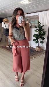 1.6K views · 19 reactions | The Pocketed Wide Leg Cropped Pants give an elevated touch to your warm weather look with feminine touches! 﫶 | Grace and Lace | Facebook