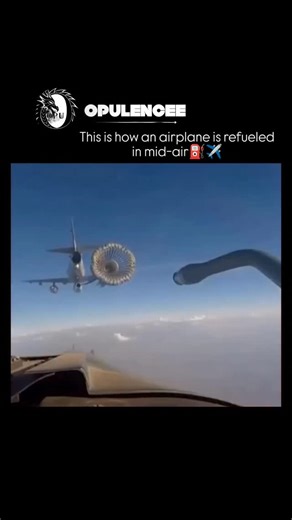 opulencee on Instagram: "Mid-air refueling involves a tanker aircraft transferring fuel to a receiver plane in flight, using either a rigid flying boom (USAF style) or a flexible probe-and-drogue system (Navy/Marines), requiring precise formation flying, where the receiver connects to the tanker’s apparatus (boom or basket) and fuel is pumped while both fly in tight coordination, extending the receiver’s range for missions. Dm for credit or removal 🙏🏻👏🏻 For more follow @opulencee___ #fyp #av