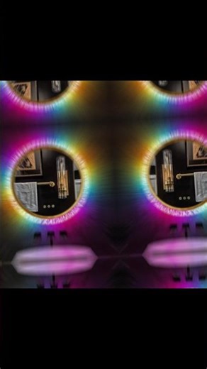 Mirror Touch Sensor Switch | Latest Design Bathroom Mirror RGB lighting ✨️ #ledmirror #shorts