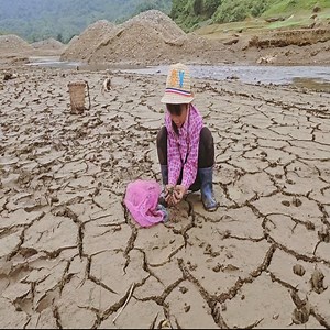 119K views · 1.9K reactions | Today Uncle Thanh didn't come, the poor girl went to catch mussels to sell and cook mussels to eat | The Pombing Vide | Facebook