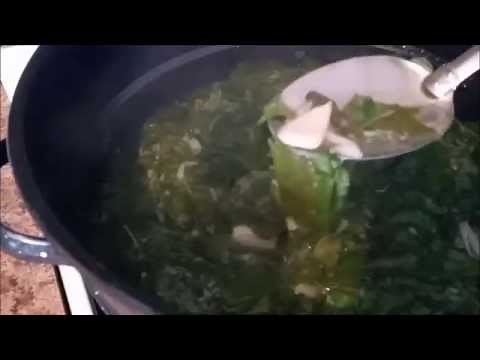 Cooking Broccoli Greens