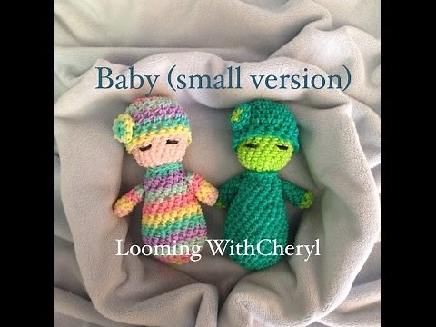 Rainbow Loom Baby Doll (small version) Loomigurumi - Hook Only Лумигуруми