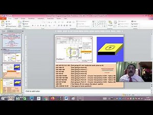 CNC Manual Part programming-Milling- Demo-Fanuc Milling Simulation software- Problem-2-Session-1