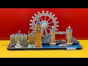 DIY Craft Instruction 3D Puzzle Cubicfun Cityline LONDON