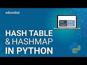 Mind Luster - Learn Hash Table And HashMap In Python | Implementing Hash Tables Using Dictionary In Python | Edureka