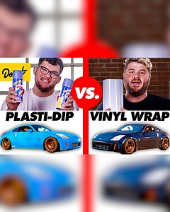 1.3M views · 7K reactions | $2600 vinyl wrap vs $500 DIY Plasti dip kit. Is the wrap worth the cost? | Donut Media | Facebook