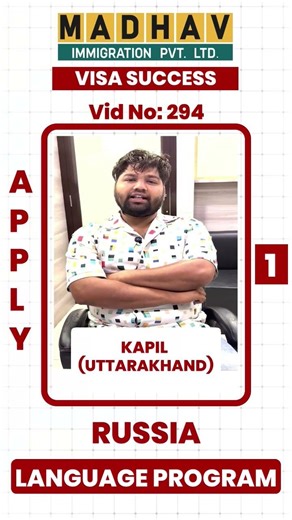 RUSSIA-LANGUAGE PROGRAM | Real Client Journey ✈️ | VSS #284 #madhavimmigration #visaready#workvisa