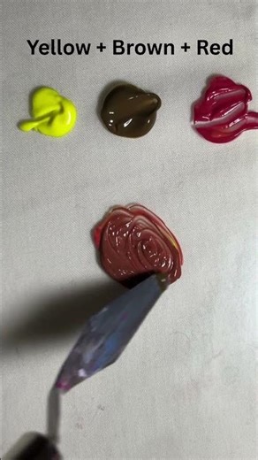 This Mix Creates Perfect Terracotta 😍🧱 #shorts #shortsviral #shortsfeed #relaxing #acrylicmixing