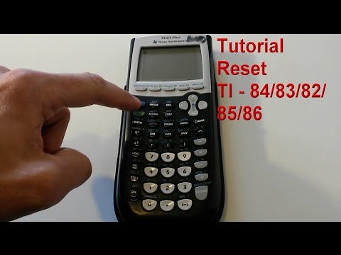 TI - 84 / 83 / 82 / 85 / 86 Taschenrechner resetten / How to reset Texas Instruments Calculator