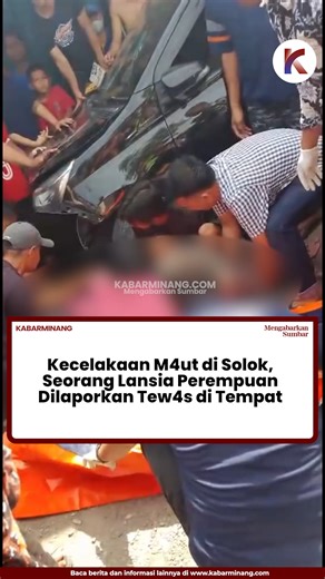 SUMBAR KITA on Instagram: "Sebuah mobil dan dua sepeda motor dilaporkan kecelakaan di jalan raya Solok-Padang di simpang tigo Nagari Koto Baru, Kecamatan Kubung, Kabupaten Solok, pada Sabtu (7/2/2026) siang. Kasat Lantas Polres Solok, Iptu Rido, mengatakan bahwa satu orang meninggal dunia akibat kecelakaan itu. Pihaknya sedang mengumpulkan data dan melakukan olah TKP. Dalam video yang beredar di media sosial, korban merupakan seorang wanita tua. Hingga video ini di naikan, tim Sumbarkita sedang 
