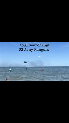 just chillin at Tybee Island and here come the U.S. Army elite 75th Ranger Regiment! #soulsearching #soldier #coincidence #army #tybeeisland