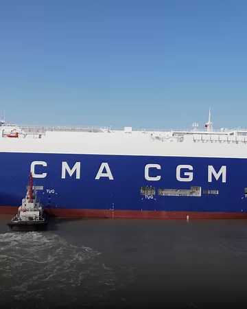 🚢 After the CMA CGM INDIANADAPOLIS, meet the CMA CGM MONACO.🏎️ ✨ As the second in a series of 7,000 CEU RORO vessels, the CMA CGM MONACO's maiden call at Yantai heralds a significant leap in automotive transport between Asia and Europe. Equipped with LNG and battery hybrid technology, she sets a new standard in reducing emissions, offering a greener pathway for the booming electric vehicle market. With 12 decks and capacity for 7,000 vehicles, the CMA CGM MONACO is at the forefront of enhancin