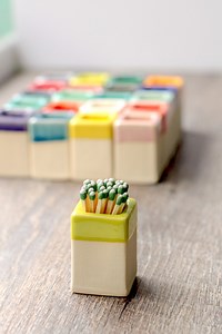 Match Striker // Strike Anywhere Matches Holder // Ceramic Match Striker // Match Holder - Etsy