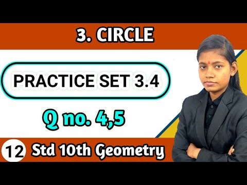 Practice set 3.4 class 10th math part 2 question 4 and 5 | geometry chapter 3 circle lecture 12