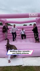 Wedding fun gone wrong: Uncle's hilarious bouncy castle fail! Heartsome 💖