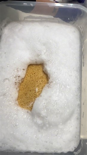 Experimenting with Grout Sponge for Clean Results