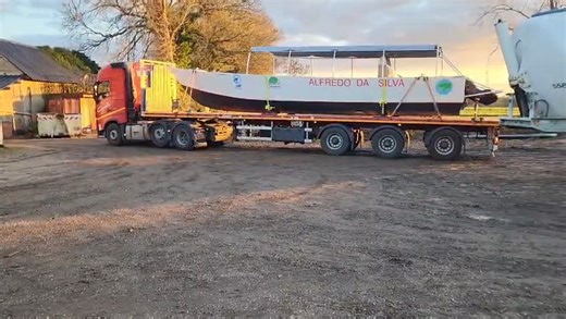 Départ pirogue Alfredo da silva pour l Afrique Pierre Delion/ Architecture Navale | SAS Hauchard