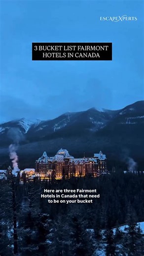 EscapeXperts 🌿Luxury Travel | Honeymoon Agency |EscapeXperts on Instagram: "🇨🇦 Three iconic luxury hotels in Canada you need on your bucket list ✨ From castle like architecture to breathtaking mountain views, these Fairmont hotels redefine what a luxury escape looks like. 🏔️ Fairmont Banff Springs 🌊 Fairmont Château Montebello 🏙️ Fairmont Jasper Park Lodge Which one would you stay at first? 👀💭 ✨ Let Escapexperts design your perfect Canadian getaway tailored, seamless, unforgettable. 👉 D