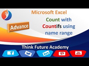 Excel COUNTIFS (Better Version of Countif) Counting with 6 Criteria Methods using Name Range
