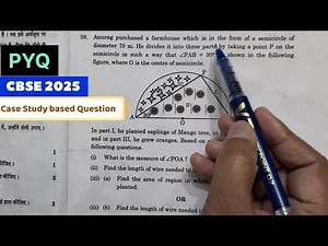 Class 10th Maths Case Study Based Previous year Question CBSE exams 2025 | PYQs Maths 10