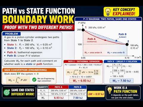 Path vs State Function Explained | Boundary Work Proof (GATE Trick)