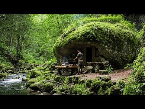 The Ultimate Rainforest Survival Challenge | Shelter Build, Wild Catch, and Cooking Adventure