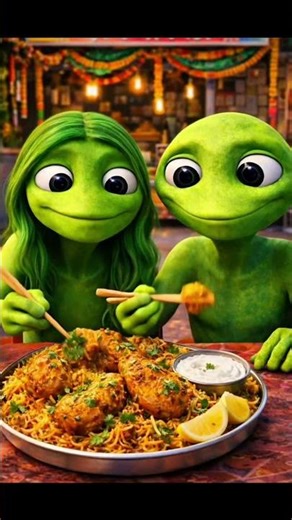 Green Alien Dance | El Chombo - Dame Tu Cosita feat. - Yeşil Uzaylı curry Rice #dametucosita