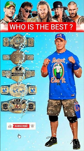 John Cena vs Shawn Michaels vs Edge vs Undertaker vs Randy Orton | WWE Title Comparison 2026 🔥
