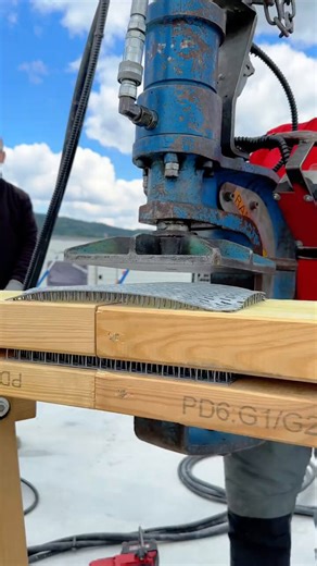 The machine that bites into wood