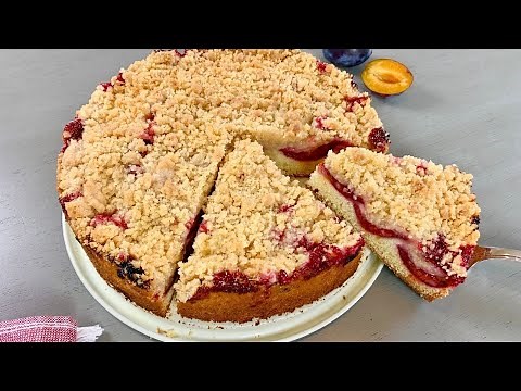German Plum Cake With Streusel