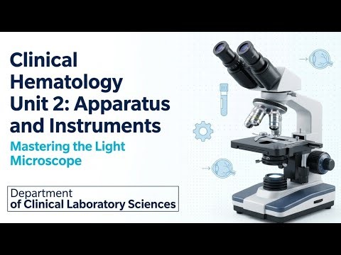 Microscope in Clinical Hematology | Parts, Functions, Principle, Working & Maintenance | DMLT BMLT