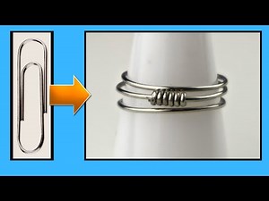 Stackable Paperclip Rings DIY Wire Jewelry Tutorial