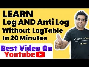 Simplest Trick To Find Log And Anti Log Without Log Table