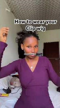 How to wear a clip wig